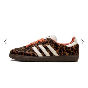 NIB Adidas Sambas Leopard/ cream/ orange
